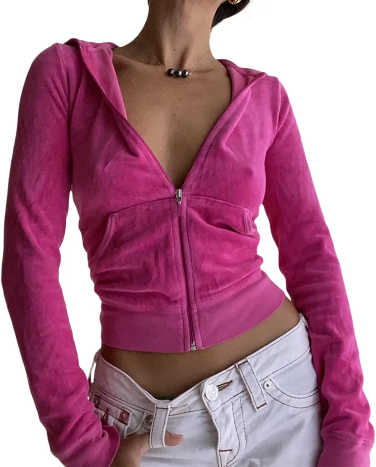 NUFIWI Women Graphic Printed Oversized Y2K Sweatshirt Zip Up Long Sleeve Hoodies Aesthetic Jacket Streetwear with Pockets