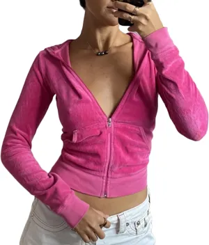 NUFIWI Women Graphic Printed Oversized Y2K Sweatshirt Zip Up Long Sleeve Hoodies Aesthetic Jacket Streetwear with Pockets