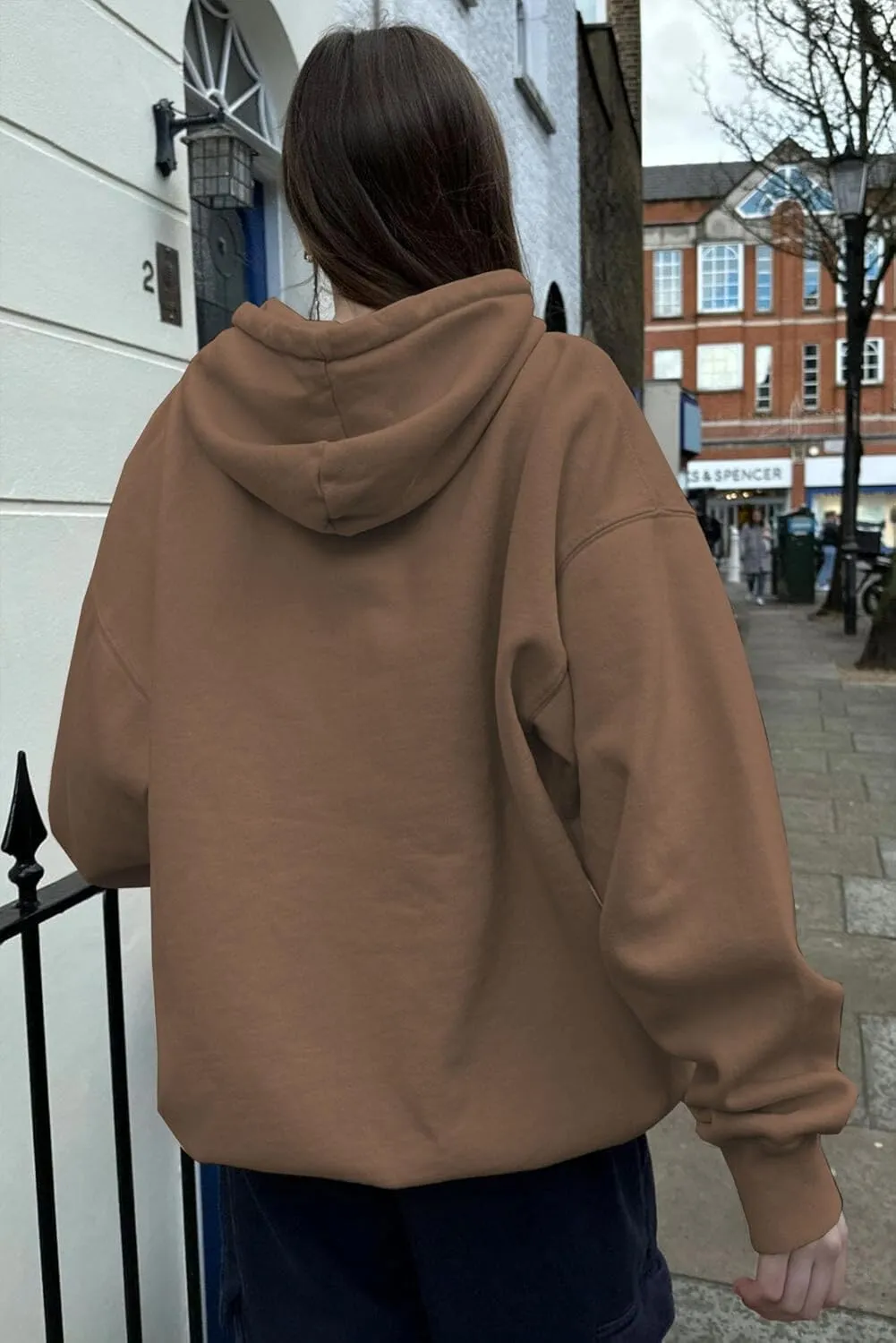NUFIWI Women Y2k Oversized Hoodie Pullover Long Sleeve Zip Up Going Out Jacket Coat Harajuku Grunge Sweatshirt Streetwear