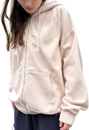 NUFIWI Women Y2k Oversized Hoodie Pullover Long Sleeve Zip Up Going Out Jacket Coat Harajuku Grunge Sweatshirt Streetwear