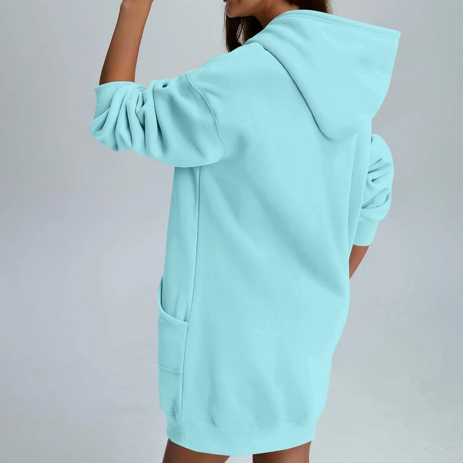 Oversized Hoodies for Women Fleece Long Sleeve Hooded Sweatshirt Loose Fitting Tops Drawstring Pullover with Pocket