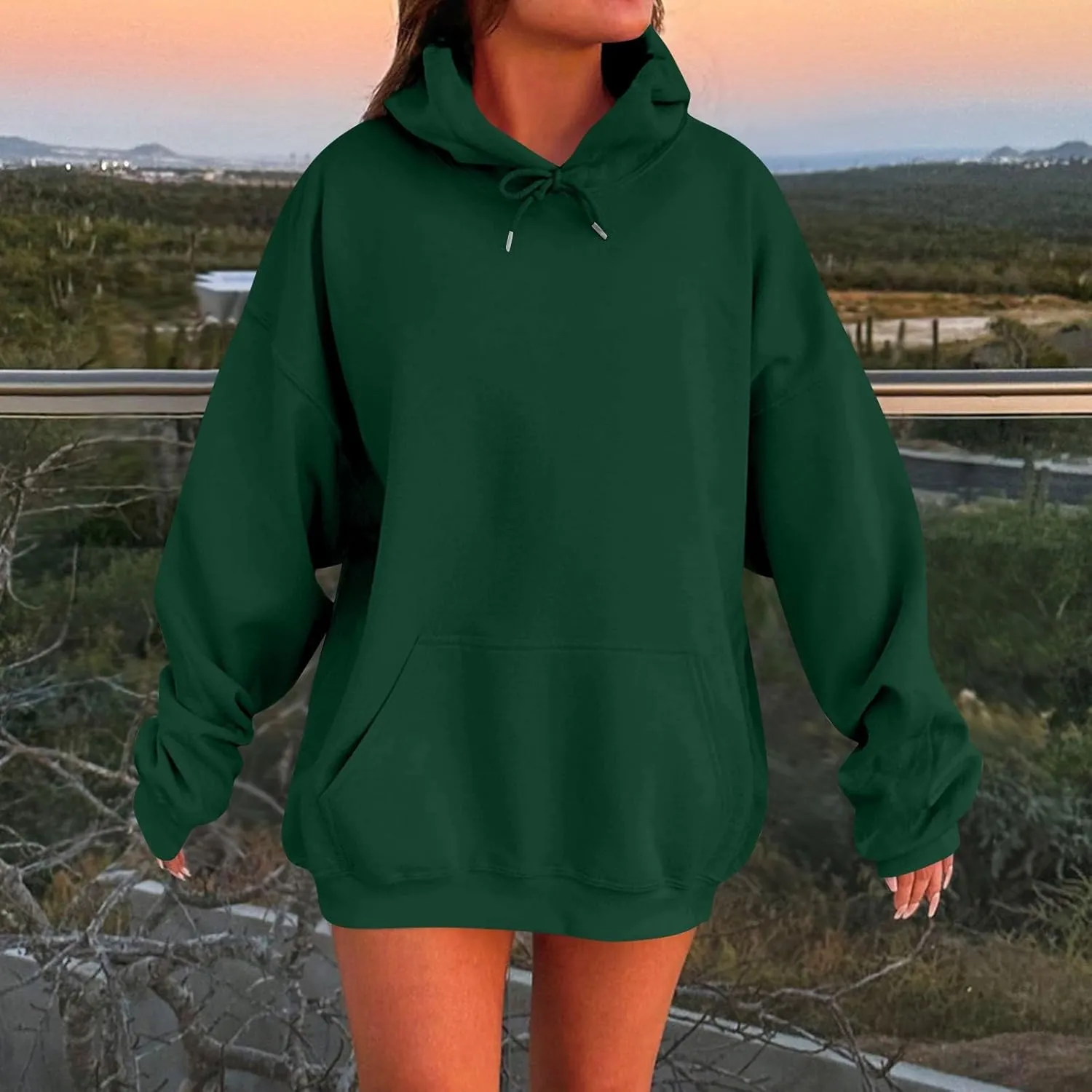 Oversized Hoodies For Women,2024 Fall Trendy Cotton Pullover Sweatshirt Long Sleeve Shirts Y2K Hoodies Basic Tops