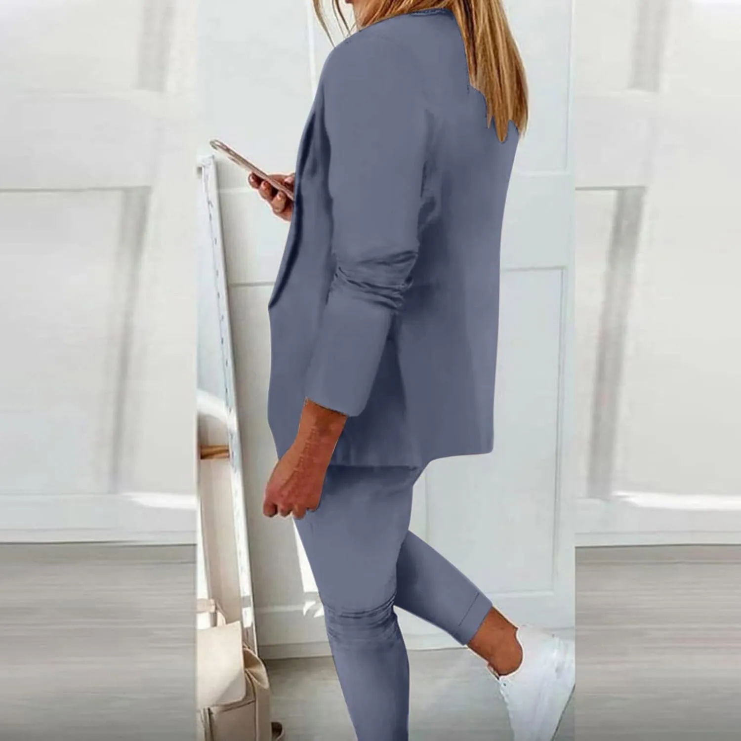 Pants Suits for Women Dressy Business Casual Outfits Blazer Sets Pant Suits 2 Piece Set Work Outfits Office Clothing