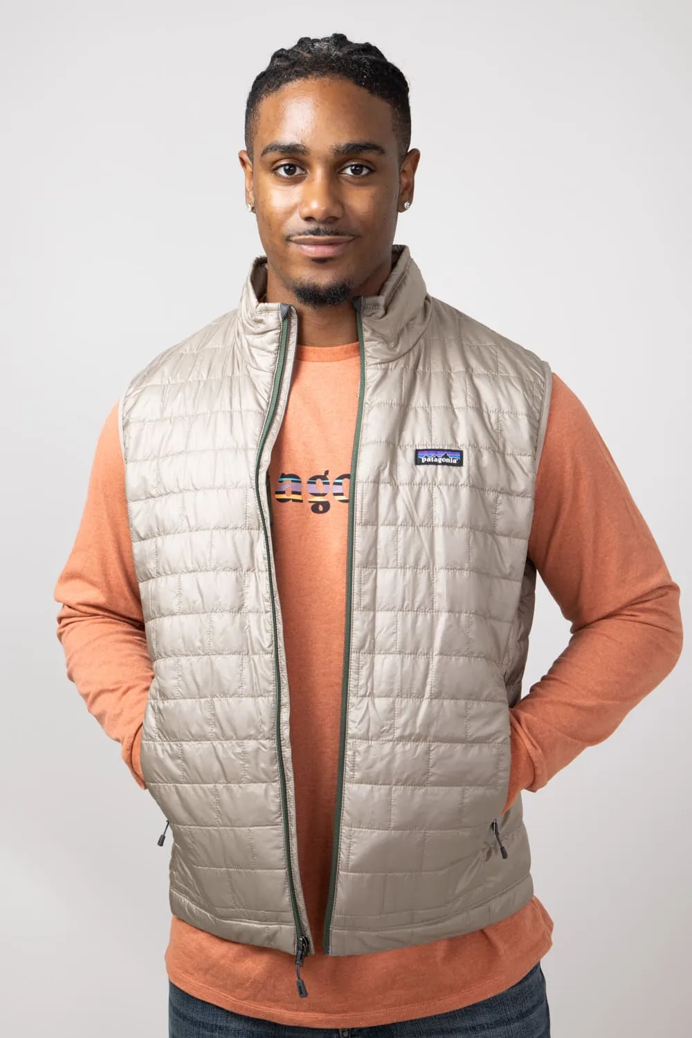 Patagonia Men's Nano Puff Vest in Seabird Grey | 84242-SBDY