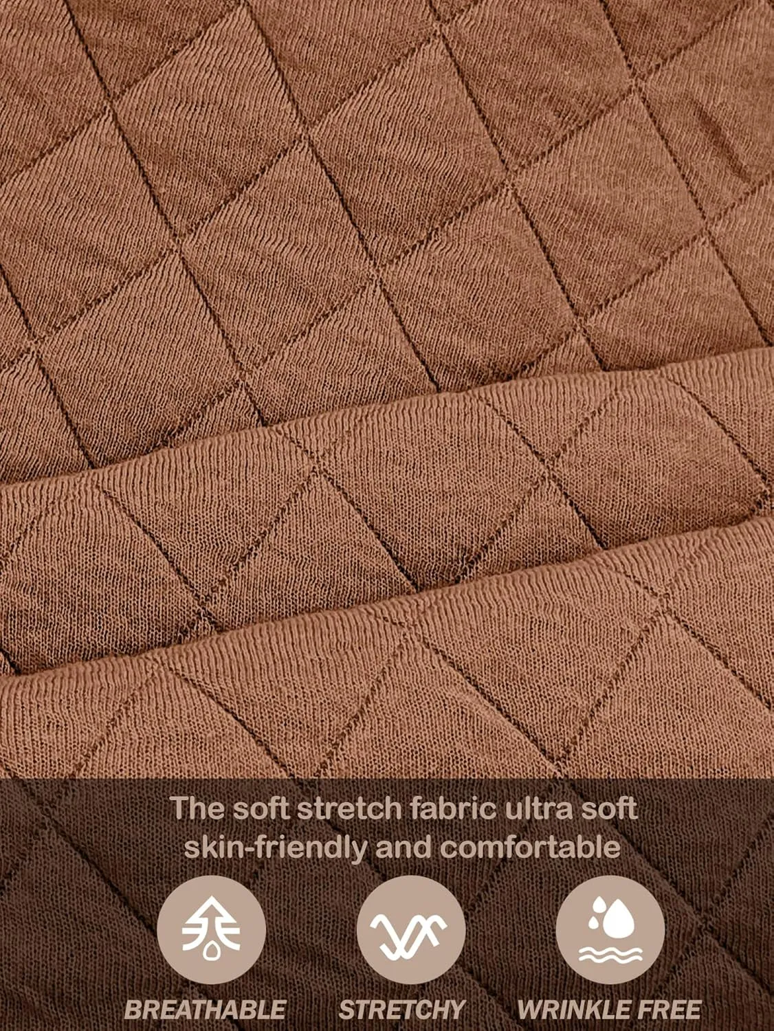 PLEPAN Mens Quilted Sweatshirt Long Sleeve Casual Stand Collar 1/4 Button Pullover Sweatshirts for Men