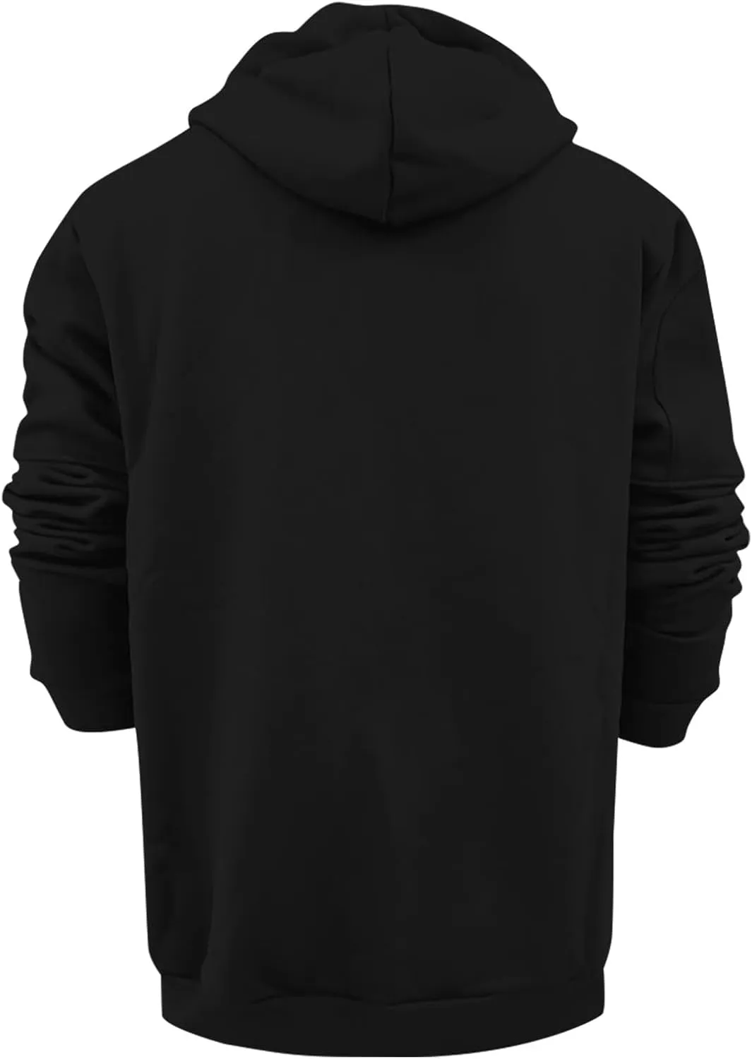 Pullover & Full Zip Mens' Autumn Winter Long Sleeve Zipper Hooded Sweatshirt Men's Hooded Fleece Sweatshirt With