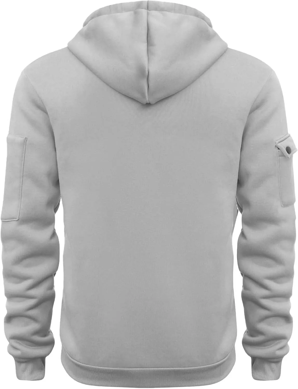 Quarter Zip Hoodie Men Vintage American Flag Tactical Sweatshirt Active Workout Long Sleeve Pullover USA Hoodies