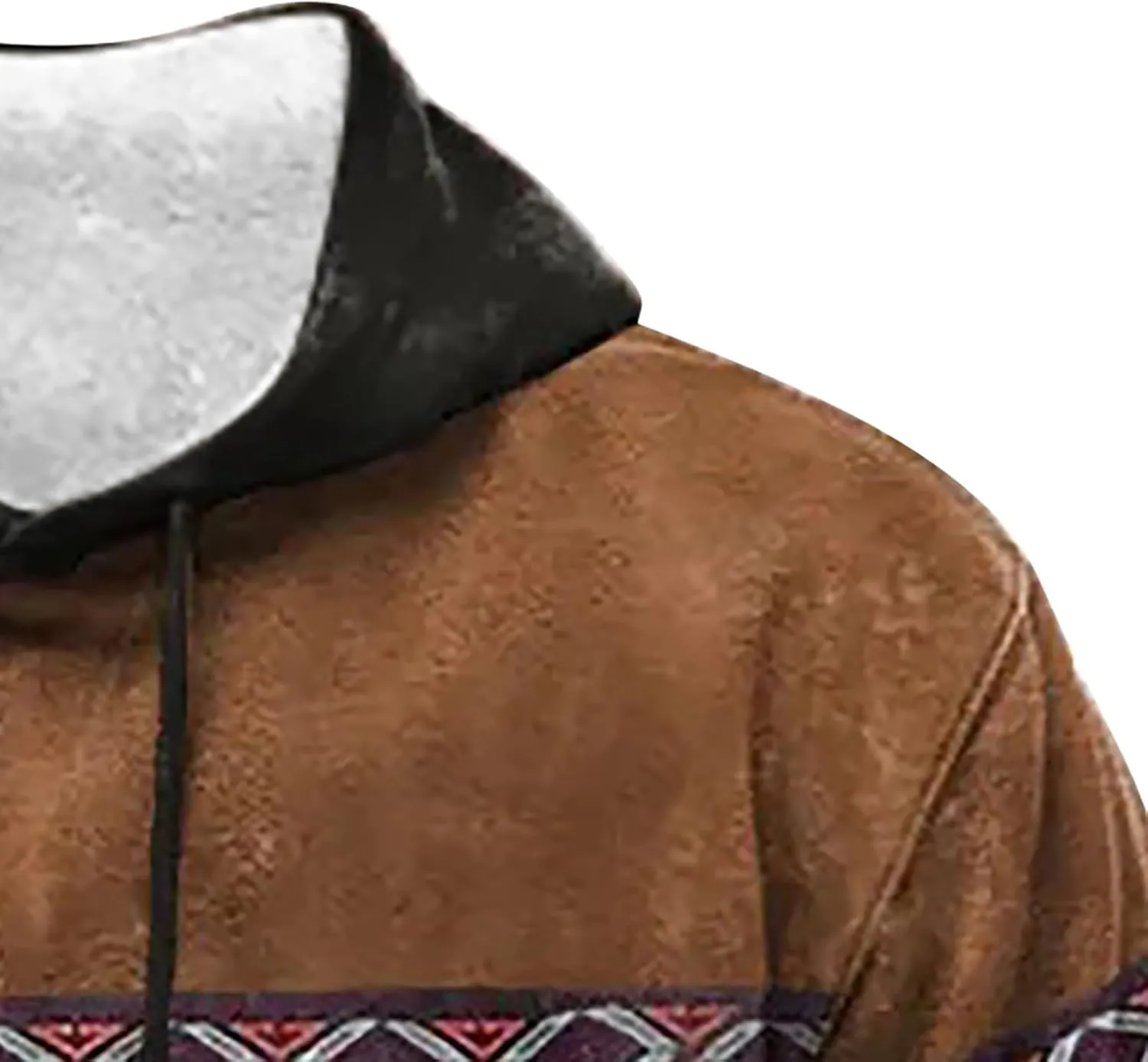 Red Hoodie And Winter Vintage Long Sleeve Hoodie Half Zipper Hooded Sweatshirt Top Workwear Multi Pocket Men'S Mens