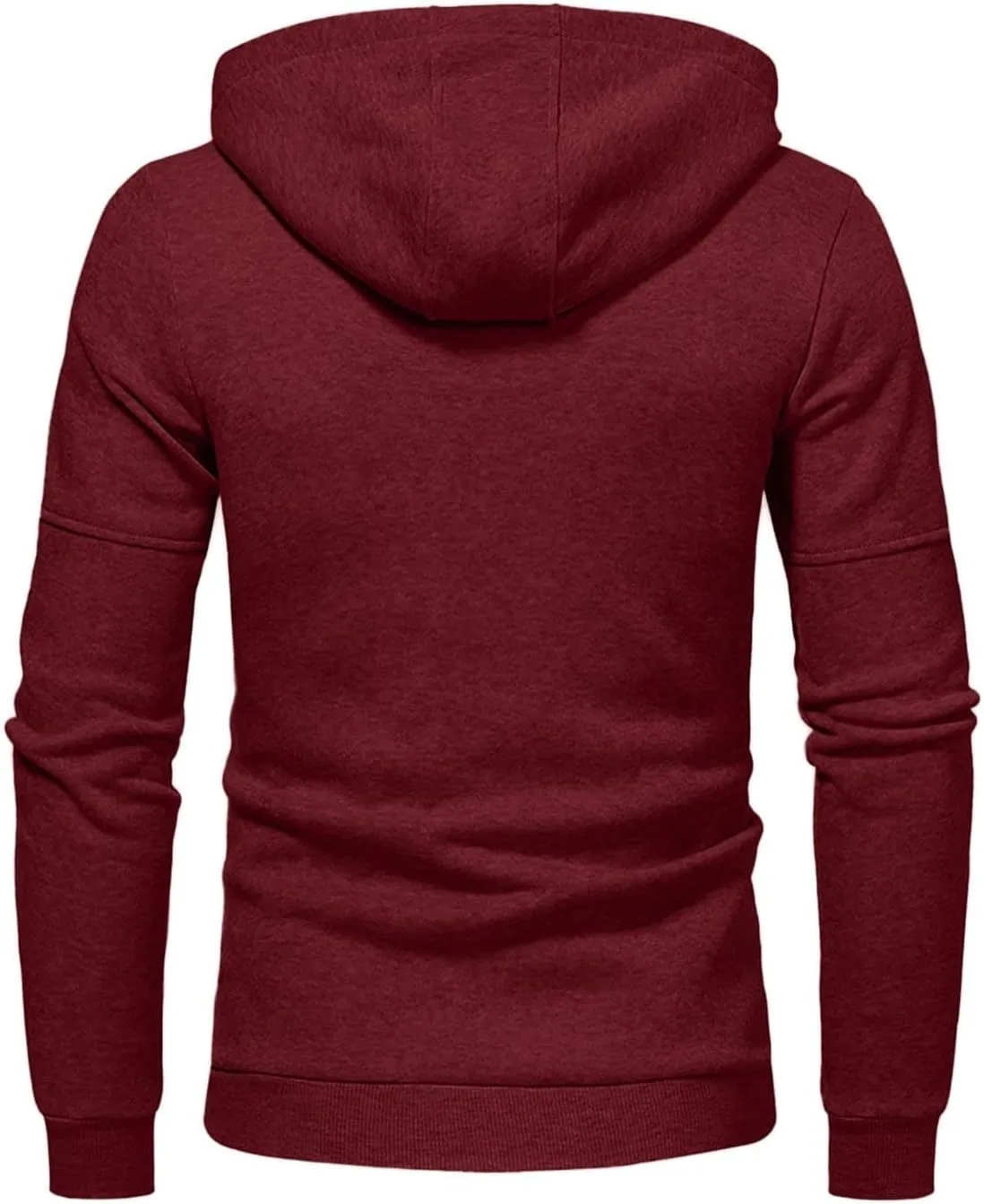 Red Hoodie Casual Loose Hoodless Oversize Zipper Solid Stand Collar Hoodless Pullover Sweater Coat Top Hoodie For