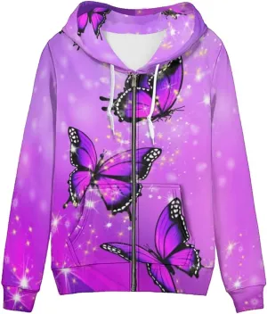 SEANATIVE Women Zip Up Hoodies Drawstring Sweatshirt Long Sleeve Casual Hoodie Jacket with Pocket Size XS-5XL