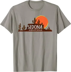 Sedona, Arizona Retro Vintage Sunset T-shirt T-Shirt