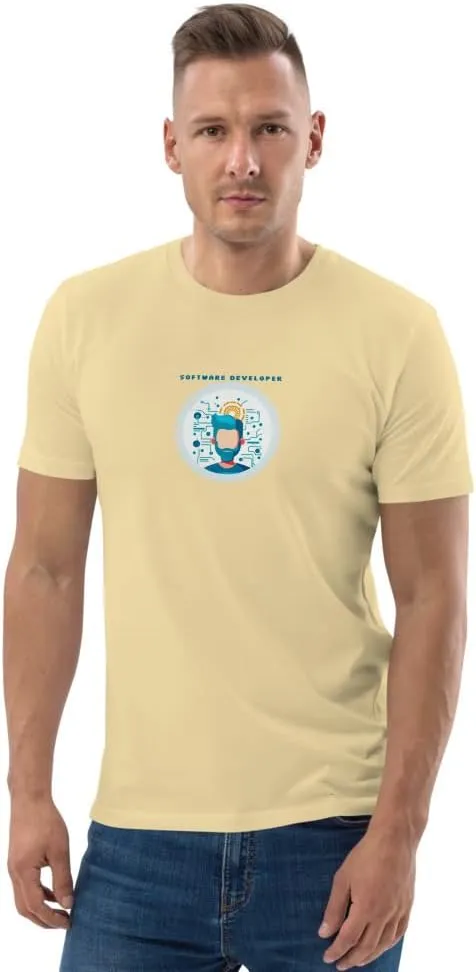 Software Developer Unisex Organic Cotton t-Shirt The Original Software Developer Unisex Organic Cotton t-Shirt Pixel Art 1