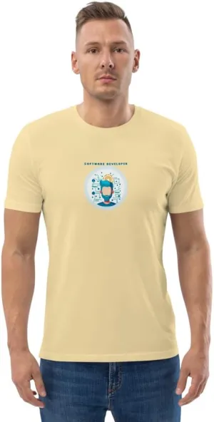 Software Developer Unisex Organic Cotton t-Shirt The Original Software Developer Unisex Organic Cotton t-Shirt Pixel Art 1