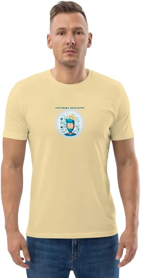 Software Developer Unisex Organic Cotton t-Shirt The Original Software Developer Unisex Organic Cotton t-Shirt Pixel Art 1