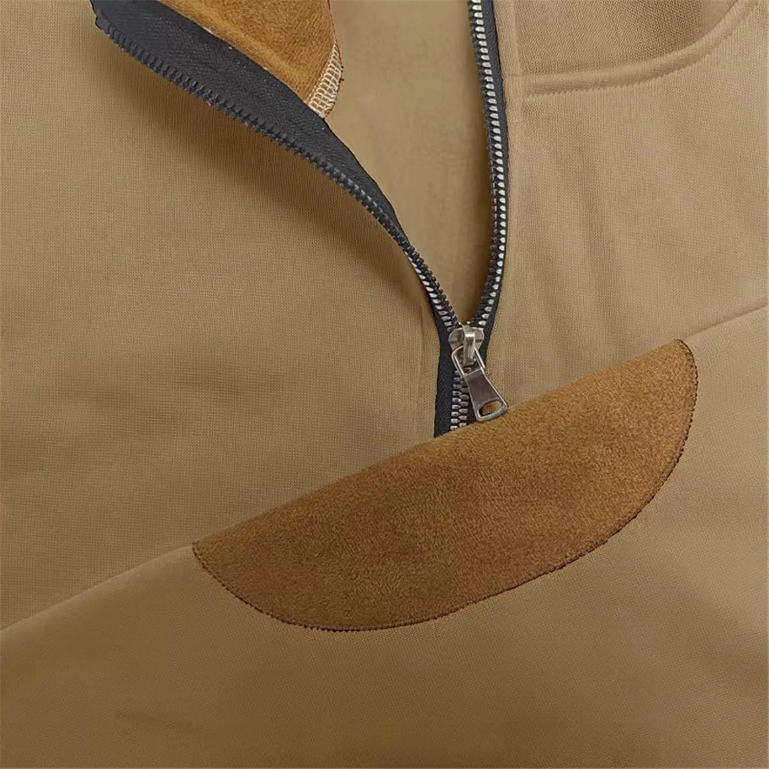 Solid Hoodie Pullover Sweater Men's Fashion Fall And Winter Casual Long Sleeve Half Zip Long Sleeve Sweatshirt Top