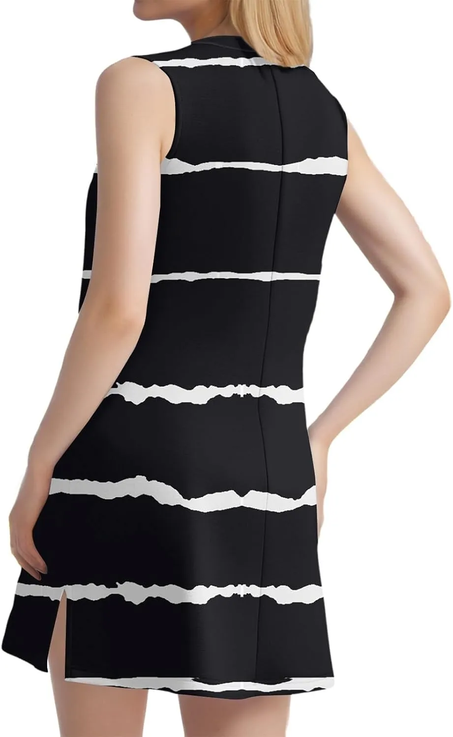 Summer Dresses for Women 2025 Casual Floral Sundresses Sleeveless T Shirt Dresses Beach Loose Tank Dress with Split