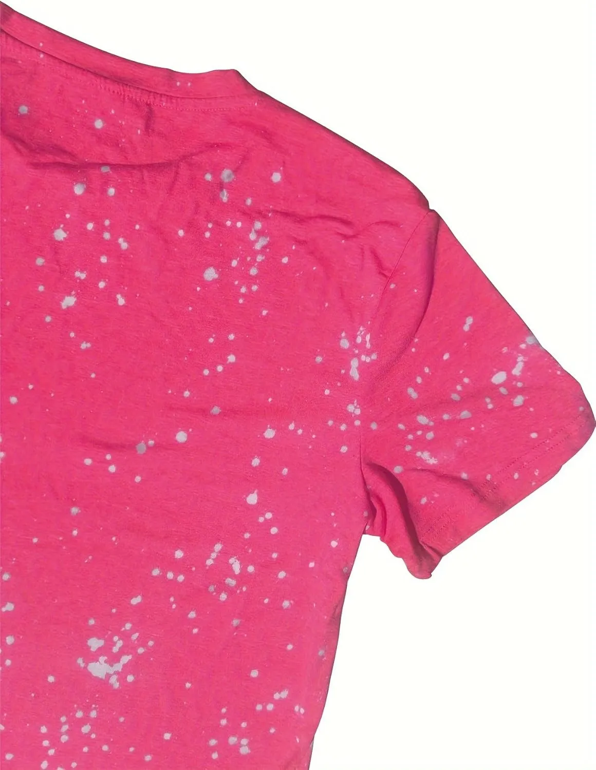 T Shirt Blanks Sublimation Bleached T-Shirt for Women Top Bulk Graphic Tees Comfy Trendy