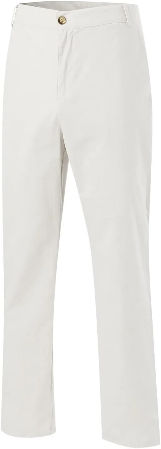 Thatrich Men's Business Casual Pants Slim Fit Formal Golf Pants Linen Casual Summer Trousers Breathable Lightweight Slacks