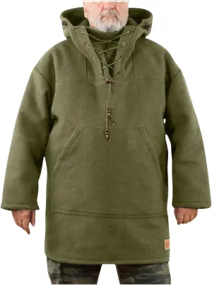 Thatrich Mens Heavyweight Hoodie Oversized Hooded Jacket Leisure Wear Mid Length Hoodies Casual Long Sleeve Sweatshirt Jacket