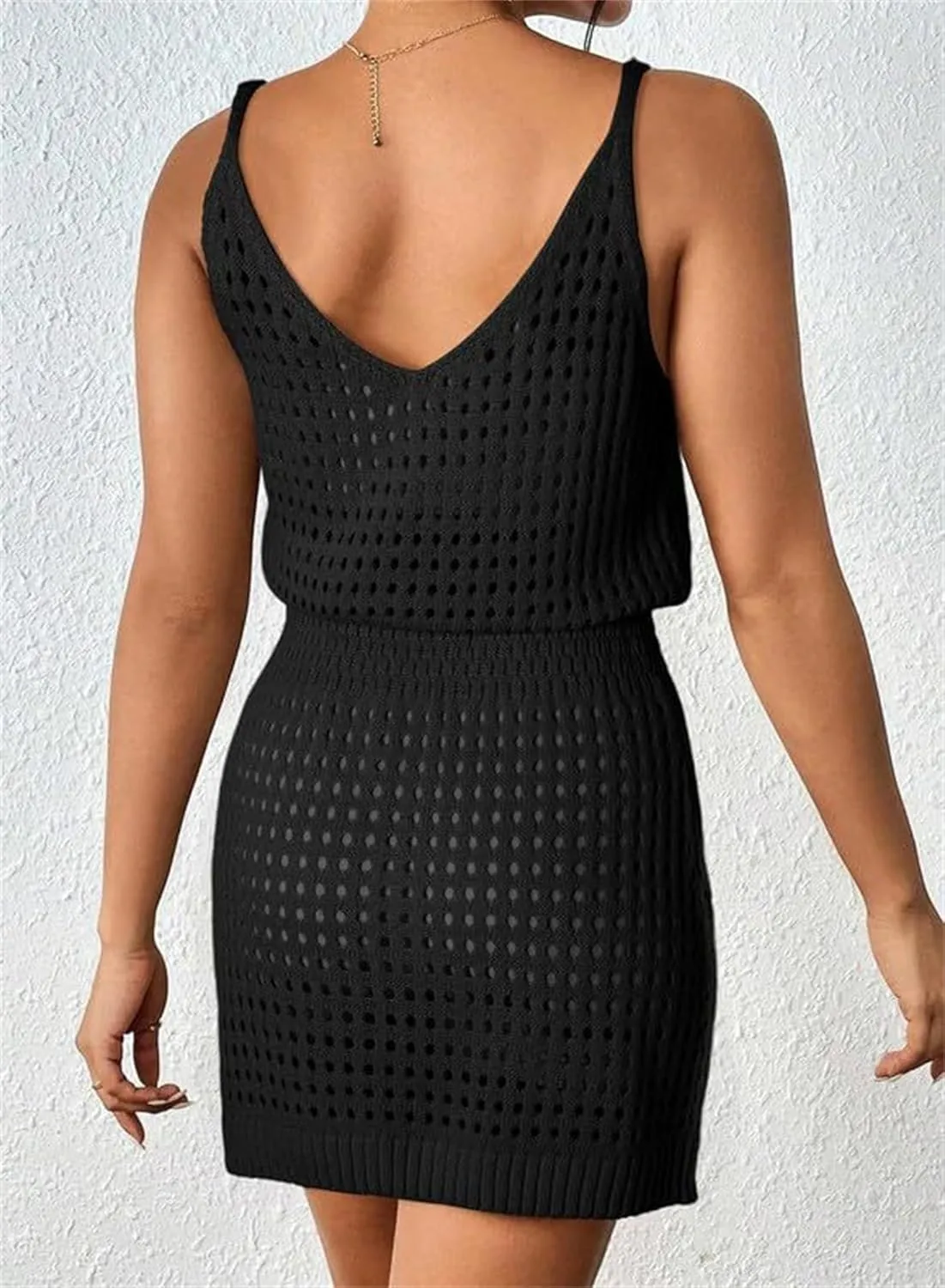 Vacation Dresses for Women 2025 Crochet Hollow Out Knit Cover Up Swimsuit Summer Beach Bathing Suit Cruise Outfits