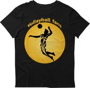 Volleyball Fans Retro Sunset T-Shirt, Gift Volleyball Fans T-Shirt, Love Volleyball Fans T-Shirt, Funny Volleyball Fans T-Shirt Black