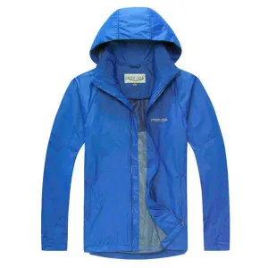 Waterproof Zipper Hooded Precip Jacket