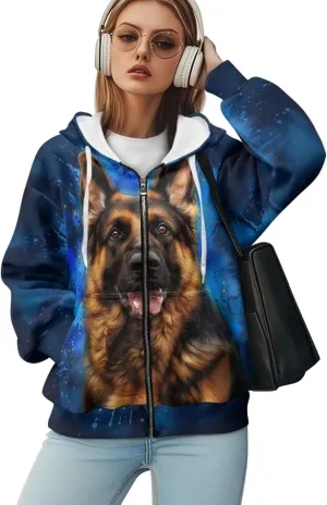 WELLFLYHOM Oversize Hoodies for Women Y2K Vintage Sweatshirt Zip Up Jackets Long Sleeve Cardigan Sweater Shirts