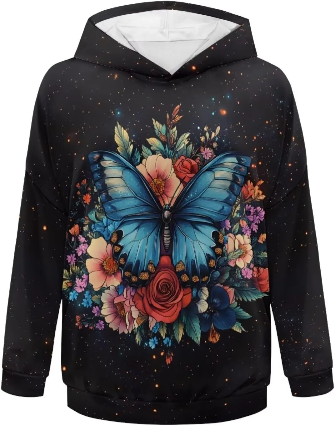 WELLFLYHOM Oversize Sweatshirt Fashion Hoodies for Women Fall Outfits Long Sleeve Shirts Pullover Jacket S-2XL