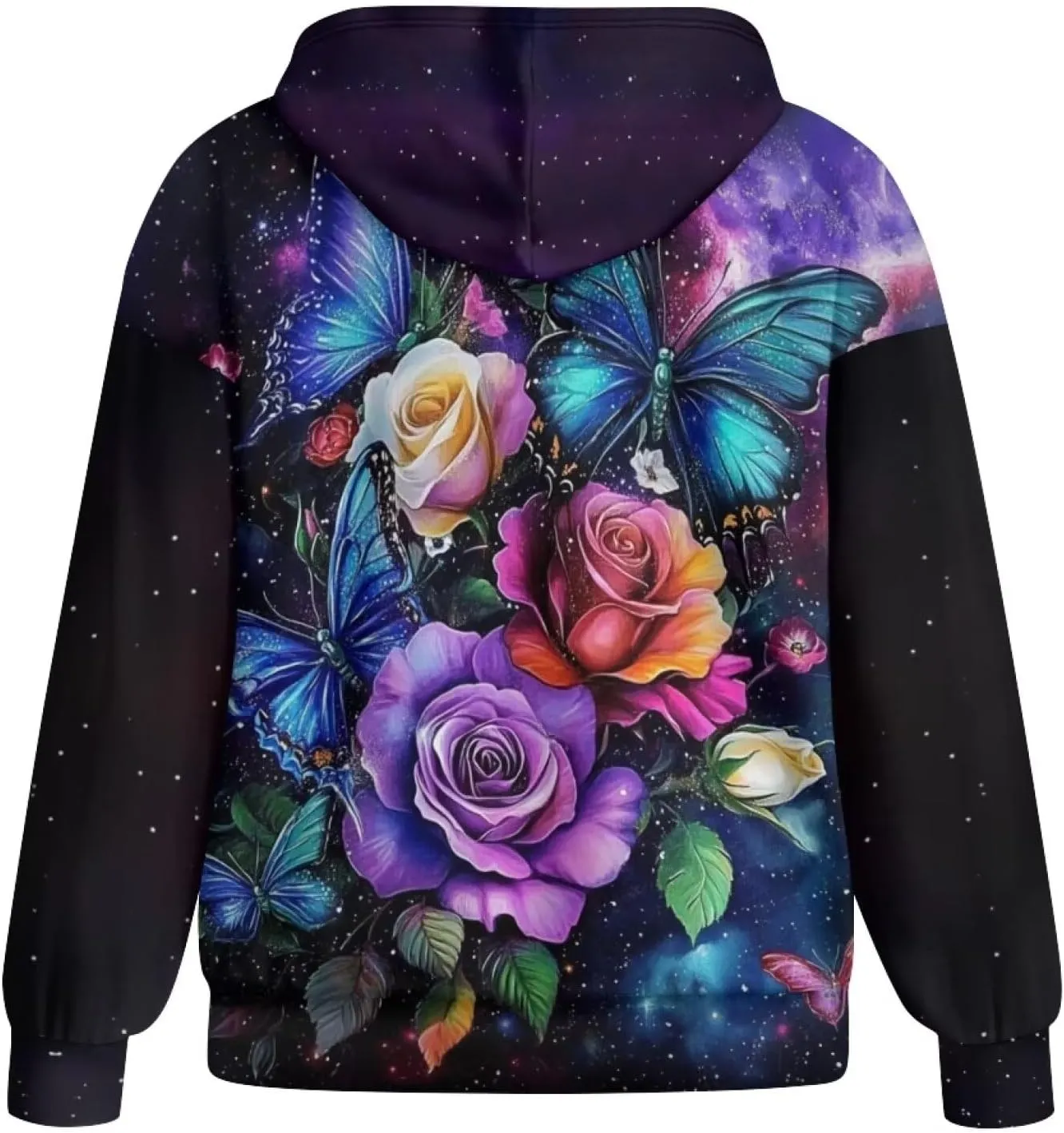 WELLFLYHOM Zip Up Hoodie for Women Vintage Y2K Sweatshirt Graphic Hooded Cardigan Jacket Fall Outfits XS-4XL