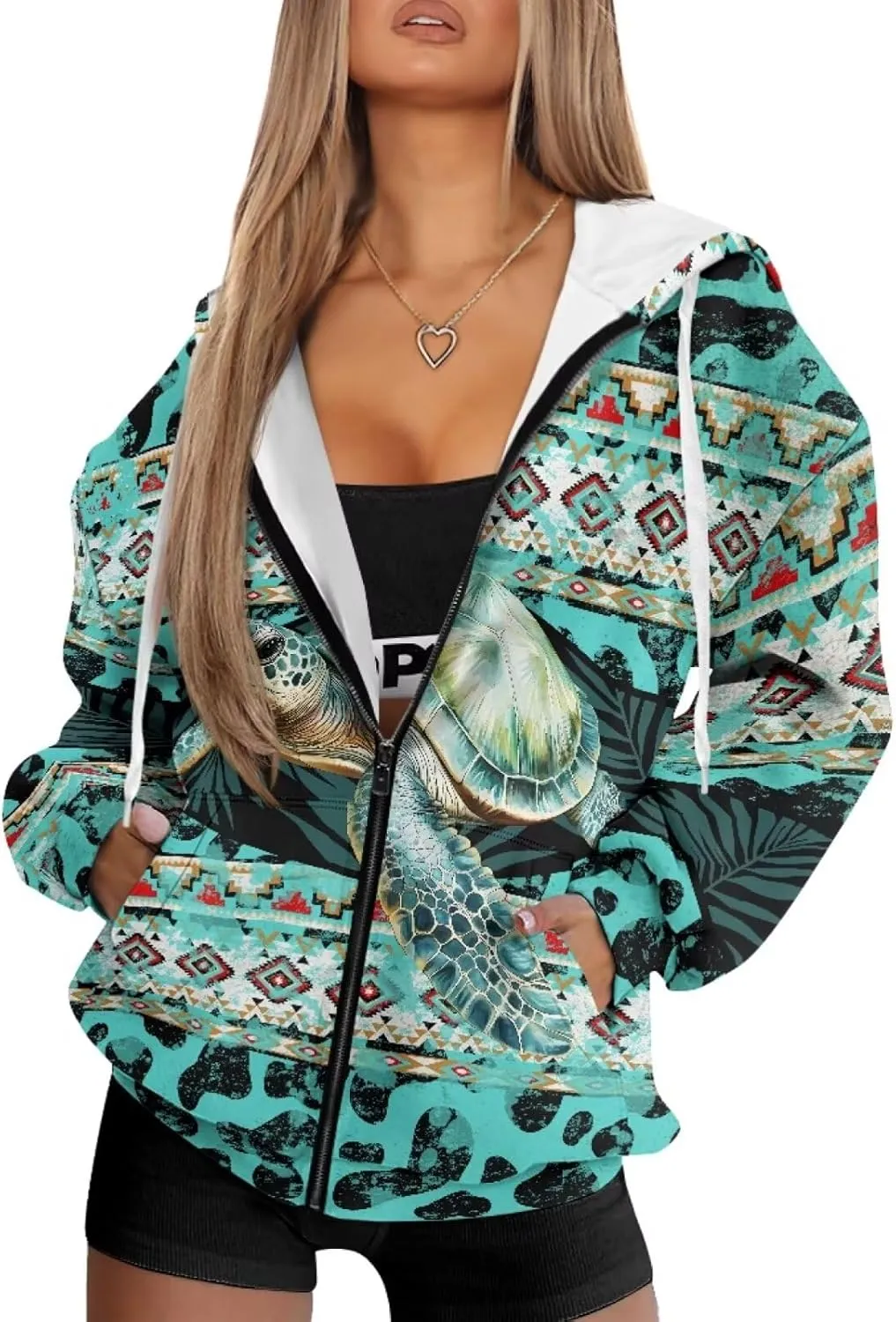 WELLFLYHOM Zip Up Hoodies for Women Oversize Y2K Sweatshirt Zipper Cardigan Jacket Fall Outfits XS-4XL
