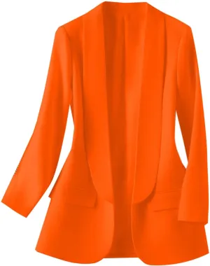 Women Business Casual Blazer Jacket Shawl Collar Long Sleeve Blazers Coat Slim Fit Work Office Outerwear Suit Jacket