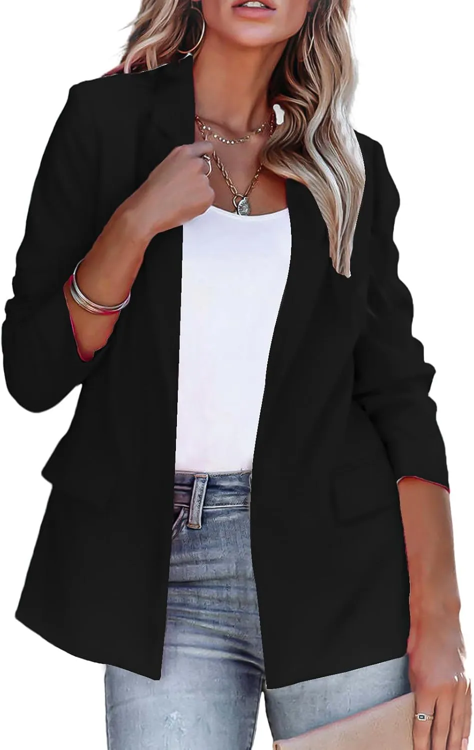 Women's Blazers & Suit Jackets Blazer Business Casual Lightweight Suit Long Sleeve Slim Fit Work Office Jacket Outfits