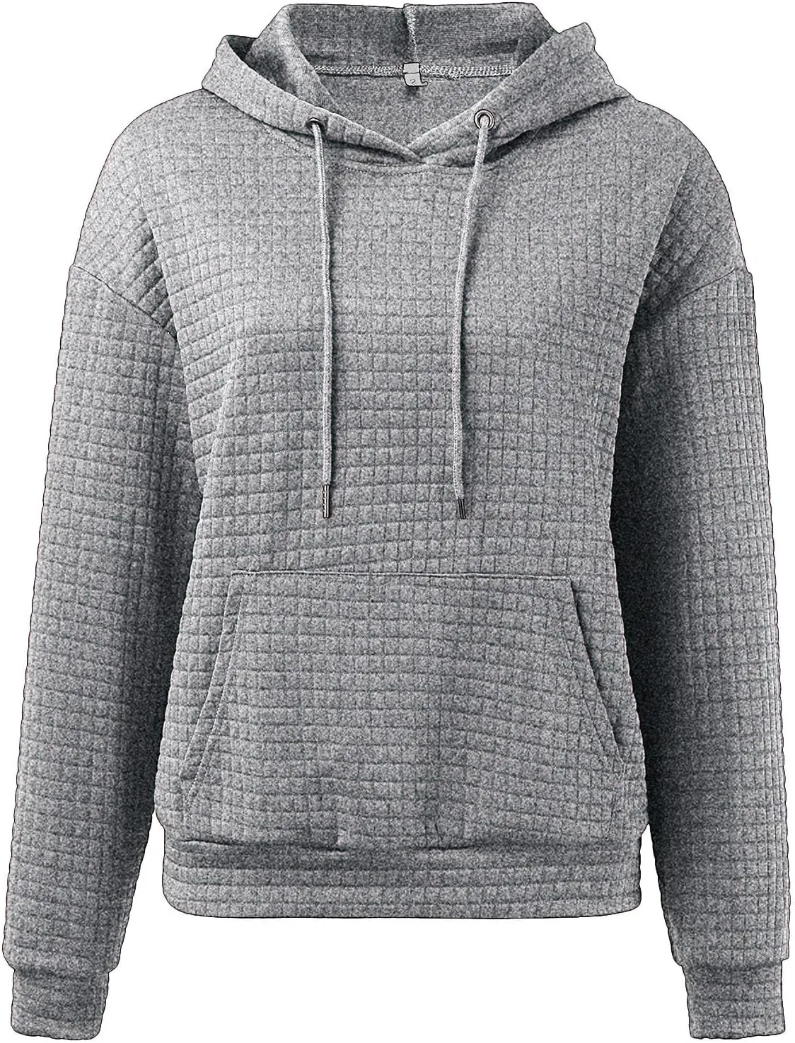 Women's Casual Oversized Hoodies Color Block Long Sleeve Drawstring Sweatshirt Solid Loose Pullover Tops with Pocket