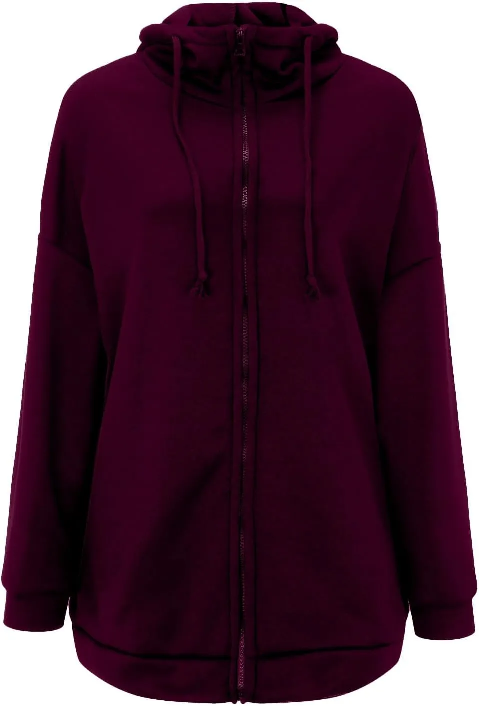 Womens Hoodies Fashion Sweatshirts Full Zip Up Winter Fleece Pullover Hoodies Fall Long Jackets with Pockets