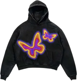 Y2k Camo Hoodie Oversized Graphic Hoodies Emo Clothes Vintage 2000s Sweatshirts Grunge Pullover Streetwear
