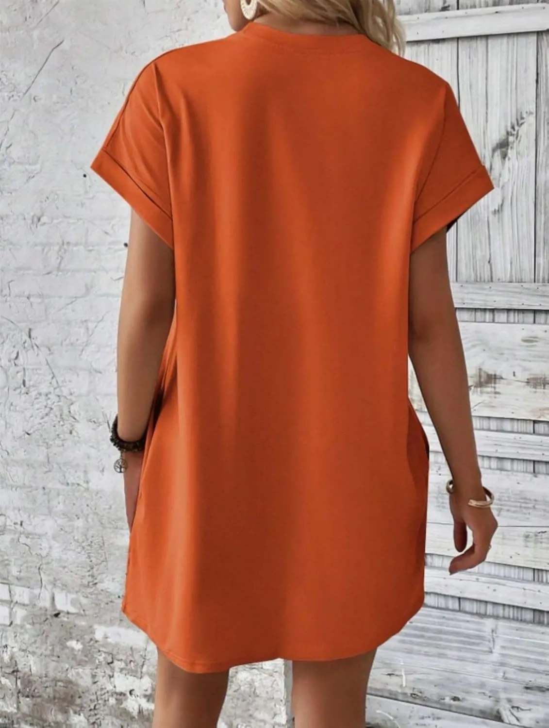ZWRXW T Shirt Dresses for Women 2024 Summer Short Sleeve Tunic Dress Casual Flowy Swing Dress Baggy House Dress with Pockets